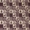 Chaks 0911, Chemin De Table Toile Damier Noël Brun -Xmas Deco Shop 0911ch