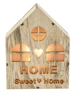 Chaks 10005, Maison Lumineuse Noël En Bois Avec Leds 12cm