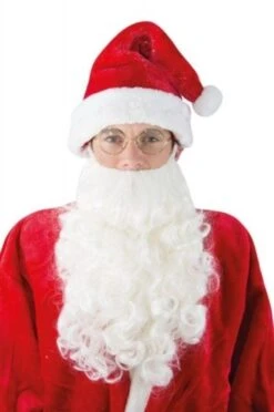 P'TIT Clown Re20162 - Barbe De Père Noël Luxe, Blanc