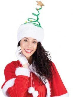 P'TIT Clown Re22376 - Chapeau Sapin De Noël à Ressort