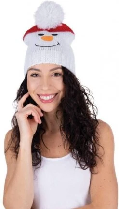 P'TIT Clown Re22782, Bonnet De Noël Bonhomme De Neige