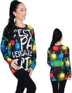 P'TIT Clown Re22788, T-shirt De Noël - C'est Pas Versailles Ici Taille L/XL -Xmas Deco Shop 227862 071356500 1541 13012023 1 1 1