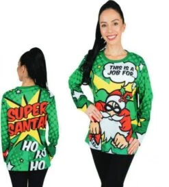 P'TIT Clown Re22794, T-shirt De Noël - Super Santa Claus Taille L/XL -Xmas Deco Shop 227942 019286000 1542 13012023 1 1 1 1