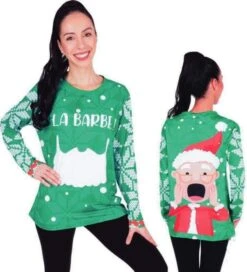 P'TIT Clown Re22797, T-shirt De Noël - La Barbe ! Taille L/XL -Xmas Deco Shop 227952 001269700 1543 13012023 1 1 1