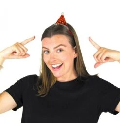 Party Pro 333232, Serre-tête Bonnet De Noël Glitter