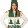 P'TIT Clown Re48330, Set De Noël Adulte Bonnet Et écharpe Sapin Vert Motifs De Noël