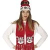 P'TIT Clown Re48332, Set De Noël Adulte Bonnet Et écharpe Noir Motif Père Noël