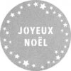 Chaks 12527-80, Lot 6 Sets De Table Paillettes Premium 34cm Joyeux Noël Etoiles, Argent -Xmas Deco Shop 6 sets de table paillettes premium argent joyeux noel etoiles dia 34cm