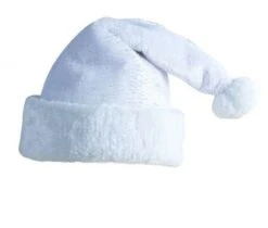 P'TIT Clown Re65300 - Bonnet De Père Noël Blanc Avec Filaments -Xmas Deco Shop 65300 084362400 1004 13062016 3
