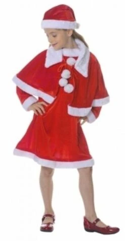 P'TIT Clown Re66579 - Déguisement De Mère Noël Enfant 10/12 Ans