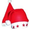P'TIT Clown Re68011, Bonnet De Père Noël Avec étoiles Lumineuses -Xmas Deco Shop 68011 2 4