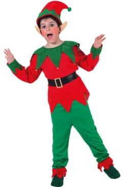 Déguisement Elfe-Lutin Noël Unisexe 4-6 Ans
