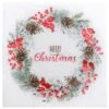 SANTEX 7685-7, Sachet De 20 Serviettes Noël Merry Christmas, Blanc/Rouge -Xmas Deco Shop 7685 7 rouge