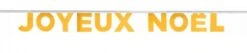 SANTEX 7732-3, Banderole Joyeux Noël 2,50 Mètres, Or