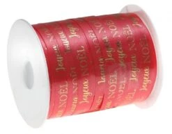 SANTEX 7766-7-10, Bolduc Joyeux Noël 10mm X 25 M Rouge -Xmas Deco Shop 7766 uvc