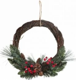 Grande Couronne Forêt De Noël Ø 32cm