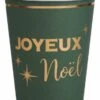 SANTEX 8107-27, Lot De 10 Gobelets Joyeux Noël Chic 25cl, Vert Sapin -Xmas Deco Shop 8107 27 vert sapin