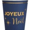 SANTEX 8107-37, Lot De 10 Gobelets Joyeux Noël Chic 25cl, Marine -Xmas Deco Shop 8107 37 marine 1