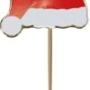 Party Pro 812915, Sachet De 10 Pics à Cocktail Bonnets De Noël -Xmas Deco Shop 812915 1 1