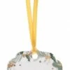 SANTEX 8188-3, Sachet De 10 Marque-places Joyeux Noël Tradi Avec Lacet, Blanc/or -Xmas Deco Shop 8188 3 or