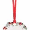 SANTEX 8188-7, Sachet De 10 Marque-places Noël Tradi Avec Lacet, Blanc/rouge -Xmas Deco Shop 8188 7 rouge