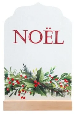 SANTEX 8202-103, Centre De Table Noël Houx En Bois