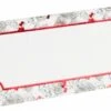 SANTEX 8224-7, Sachet De 10 Marque-places Poinsettia Noël, Blanc/rouge