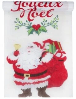 SANTEX 8277-99-30, Chemin De Table Joyeux Noël Père Noël 5m