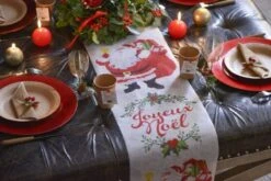 SANTEX 8277-99-30, Chemin De Table Joyeux Noël Père Noël 5m -Xmas Deco Shop 85 5064