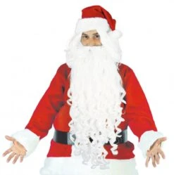 Party Pro 862214W, Barbe Extra Longue Et Perruque De Père Noël
