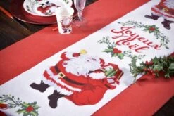 SANTEX 8277-99-30, Chemin De Table Joyeux Noël Père Noël 5m -Xmas Deco Shop 88 5064