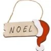 Chaks 90260, Petite Pancarte NOËL En Bois à Suspendre 11cm -Xmas Deco Shop 90260 2