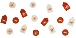 Chaks 90316, Sachet De 16 étiquettes Noël En Bois à Disperser Ou Accrocher