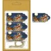 Chaks 90494, Carte 12 étiquettes Oeillets Et Liens, Père Noël En Traineau -Xmas Deco Shop 90494