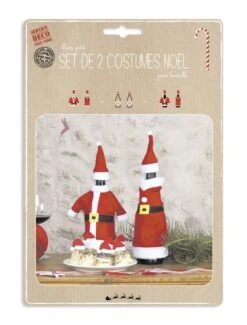 Party Pro 90803, Set De 2 Costumes De Père Noël Pour Bouteille