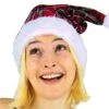 Party Pro 90821, Bonnet De Noël Tartan -Xmas Deco Shop 90821 1 1