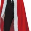Party Pro 908503, Cape De Mère Noël Velours Luxe Adulte