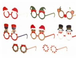 Party Pro 913508, Set De 8 Lunettes Rigolotes Pour Animer Table De Noël