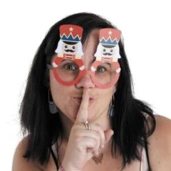 Party Pro 913508, Set De 8 Lunettes Rigolotes Pour Animer Table De Noël -Xmas Deco Shop 913508 2