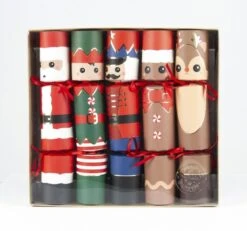 Party Pro 913510, Lot De 5 Crackers Surprise De Noël