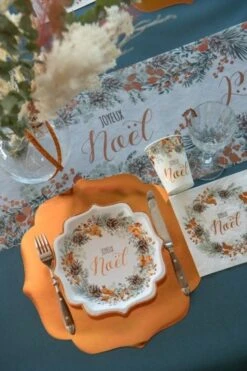 SANTEX 7447-19, Lot De 10 Gobelets Guirlande De Noël, Blanc Et Cuivre -Xmas Deco Shop 91 7447