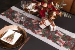 SANTEX 8281-7-30, Chemin De Table Noël Cadeaux Rouge 5m -Xmas Deco Shop 94 8281
