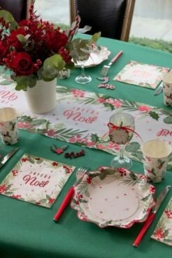 SANTEX 8194-7, Lot De 10 Gobelets Noël Tradi 25cl, Blanc/rouge -Xmas Deco Shop 98 8194 1