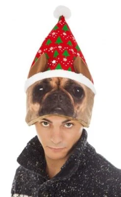 Chaks C4390, Bonnet Noël CHIEN, Rouge