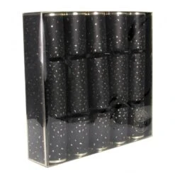 Party Pro 913510GP, Lot De 5 Crackers Surprise De Noël, Noir -Xmas Deco Shop crackers gold party x5 7