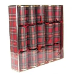 Party Pro 913510T, Lot De 5 Crackers Surprise De Noël Motif Tartan -Xmas Deco Shop crackers tartan x5 2