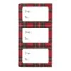 Party Pro 913501T, Sachet De 12 étiquettes Cadeau De Noël Adhésives Motif Tartan -Xmas Deco Shop etiquettes cadeaux adhesives tartan x 12 3