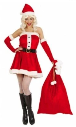 Hotte Du Père Noël Rouge 60 X 95 Cm -Xmas Deco Shop hotte2