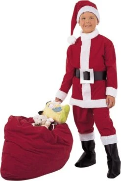 DESTOCKAGE, Déguisement Père Noël LUXE 5-7 Ans