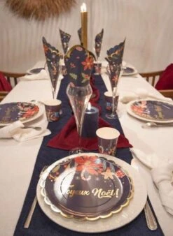 Party Pro 913NNG, Sachet De 8 Gobelets Nuit De Noël Bleu Marine -Xmas Deco Shop nouveau projet 46 2